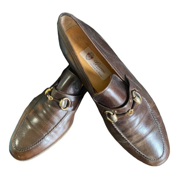 Gucci Other - Vintage Authentic MEN'S Gucci GG Horsebit Loafers Size 42/Size 8.5